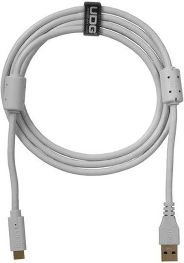 UDG USB 3.0 Кабел USB-C Мъжки - USB-A Бял 1.5м U98001WH