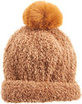 Verde Pom Pom Beanie Beanie in Beige color