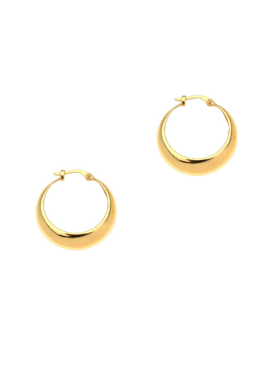 Earrings Hoops made of Silver Gold Plated