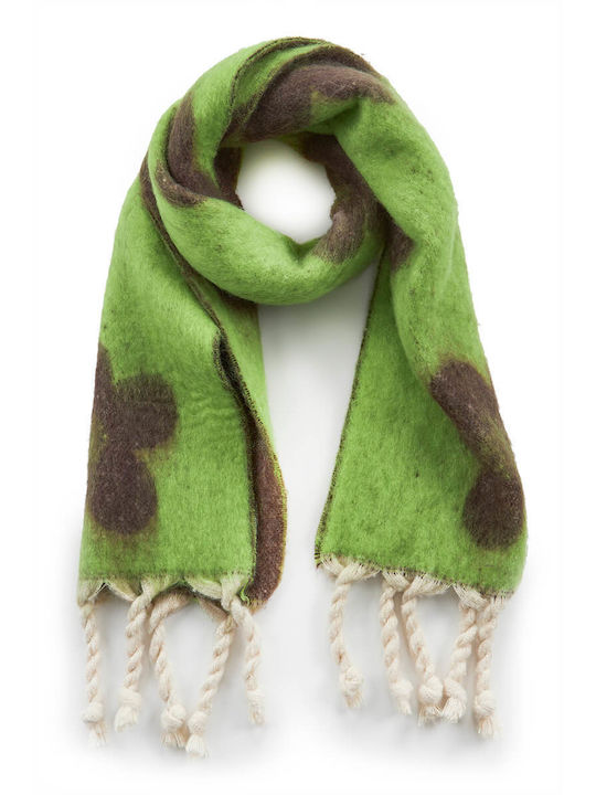 Verde Women's Wool Scarf Green