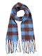 Verde Women's Wool Scarf Blue