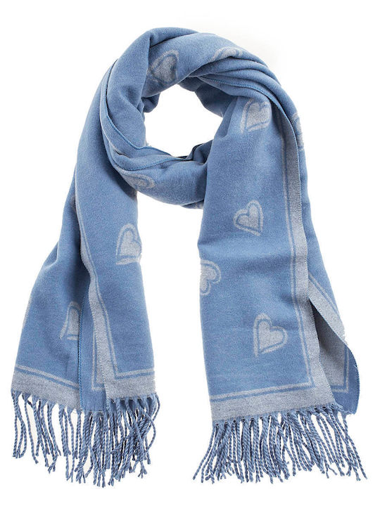 Verde Women's Wool Scarf Albastru