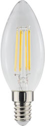 Toshiba LED-Lampe Dimmbar 4.5W für Fassung E14 Warmes Weiß