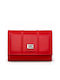 Guy Laroche Small Leather Women's Wallet with RFID Red