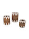 Freebox Set of Decorative Baskets Straw with Handles White 33x33cm 3pcs