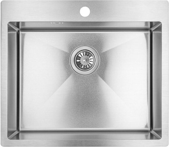 Laveo SAM 010T Ένθετος Inox Μ59xΠ51cm Ασημί