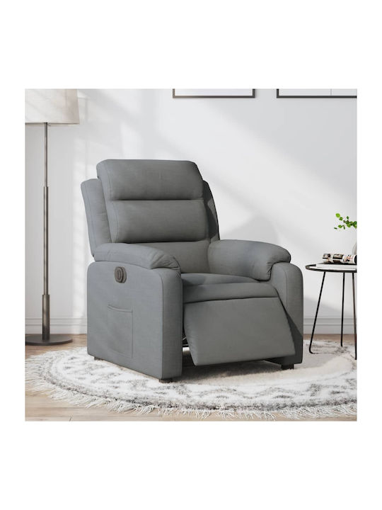 Πολυθρόνα Relax με Υποπόδιο Σκούρο Γκρι 75x92.5...