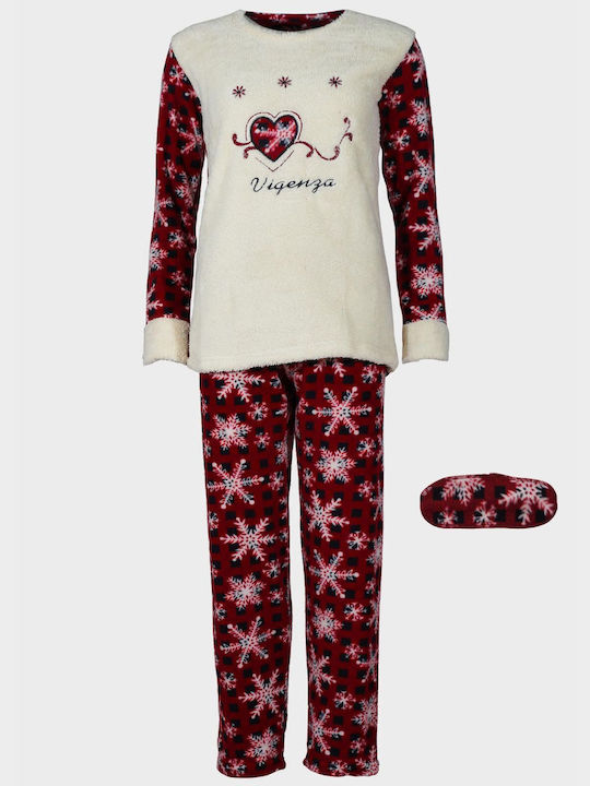 G Secret Winter Women's Pyjama Set Fleece MORE All Print