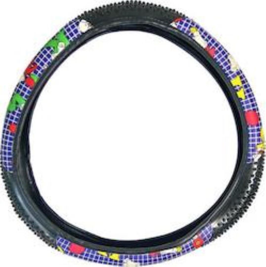 Auto Gs Car Steering Wheel Cover with Diameter 38cm made of Leatherette Black