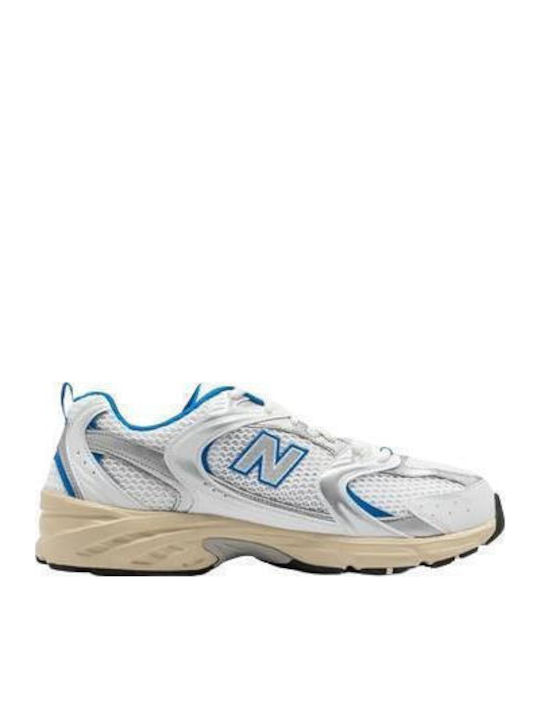 New Balance 530 Chunky Sneakers White / Blue Oasis