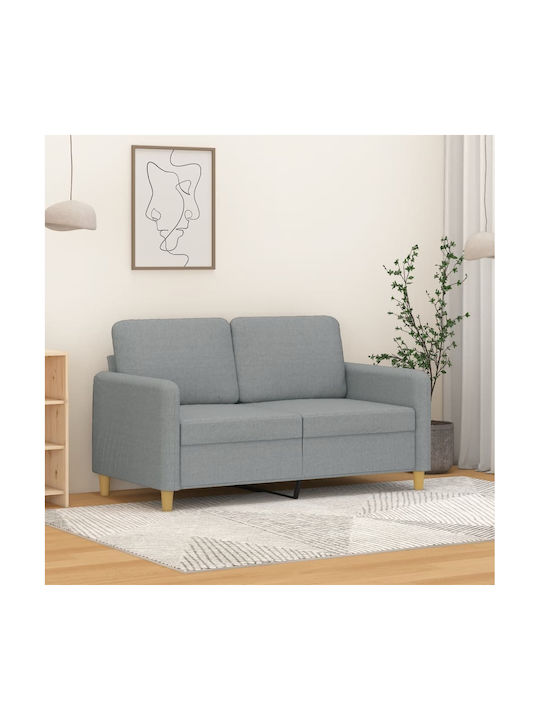 Cu două locuri Canapea Gri deschis 138x77x80cm.