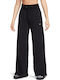 Sportswear Talie înaltă Pantaloni de Trening cu pantaloni evazati Fleece Black