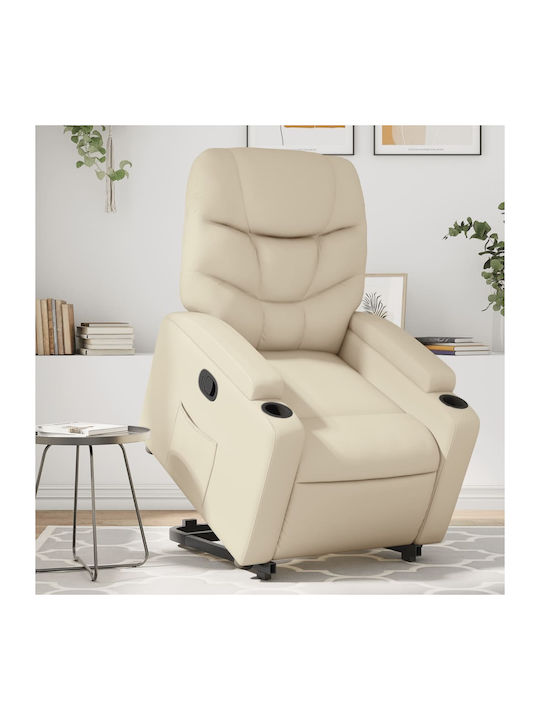 Relax Armchair with Footstool from Leatherette ...