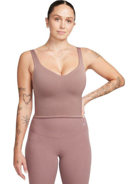 Dri-Fit Alate Bra Tank Γυναικείο Μπουστάκι Mauve