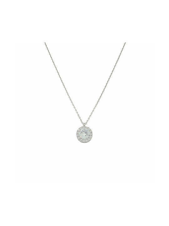 Kosmima Michalis Necklace from Silver with Zircon