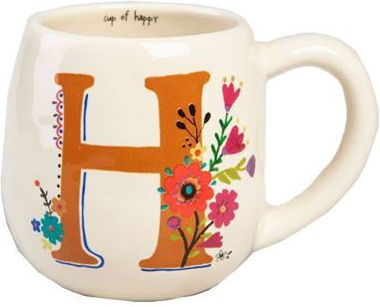 Graffiti Mug Ceramic Beige 470ml