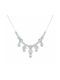 Kosmima Michalis Necklace from Silver with Zircon