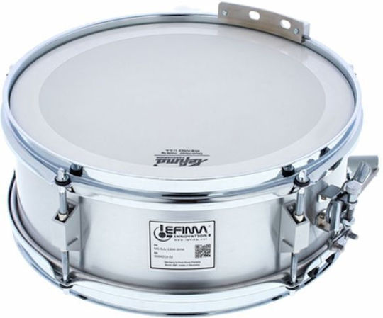 Lefima Τύμπανο Παρέλασης Snare Drum 12"" σε Χρώμα Ασημί