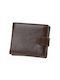 Verde Men's Leather Wallet Brown