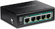 Trendnet TI-B541 Unmanaged L2 PoE+ Switch με 5 Θύρες Gigabit (1Gbps) Ethernet