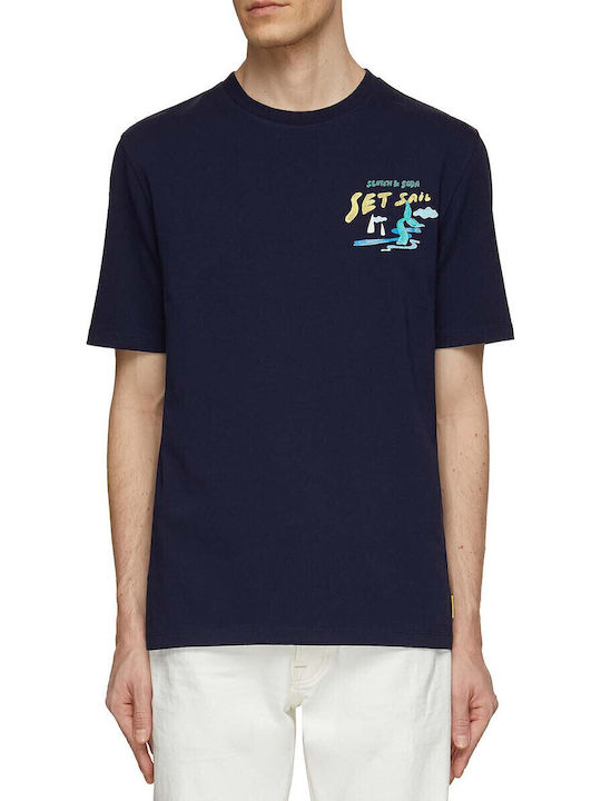 Artwork T-shirt Navy Blue