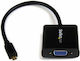 StarTech Konverter Mikro-HDMI männlich zu VGA weiblich Schwarz 1Stück (MCHD2VGAE2)