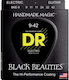 DR Black Beauties BKE-9 Set of Nickel Plated Steel Electric Guitar Strings 9 - 42