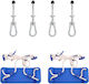 vidaXL Plastic Hanging Swing Blue