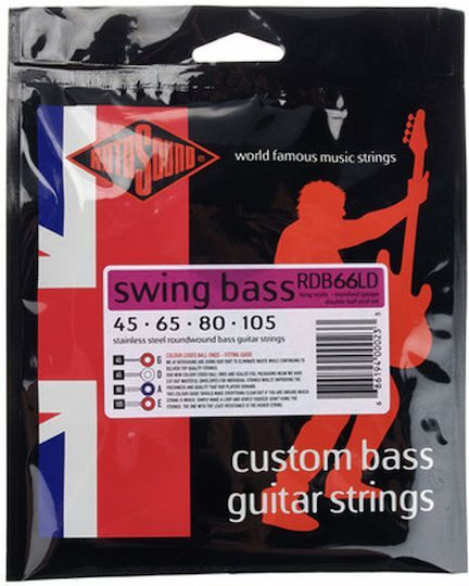 Rotosound RDB66LD Set Corzi Pentru Bas Oțel Inoxidabil 45 - 105