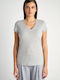 SugarFree Women's Athletic Oversized T-shirt Gray