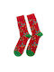 Ekmen Men's Christmas Socks RED