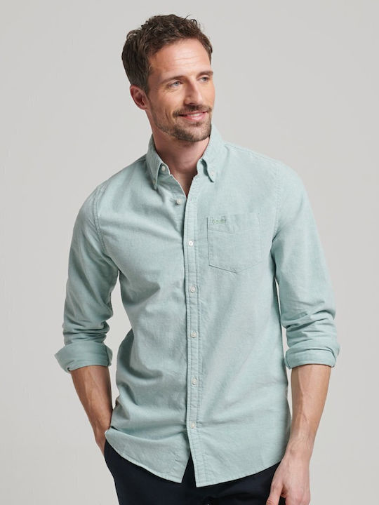 Superdry Long Sleeve Shirt Light Green