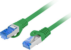 Lanberg PCF6A-10CC-0025-G S/FTP Cat.6a Καλώδιο Ethernet 0.25m Πράσινο
