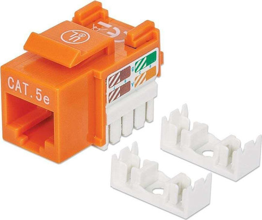 Intellinet U/UTP Cat.5e (Gigabit) Καλώδιο Δικτύου Ethernet 1m Πορτοκαλί