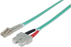Intellinet 750165 Netzwerkkabel LC-SC 3m Türkis