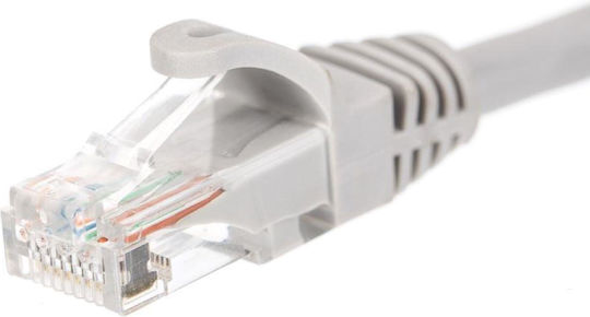 Netrack U/UTP Cat.5e (Gigabit) Καλώδιο Δικτύου Ethernet 5m Γκρι