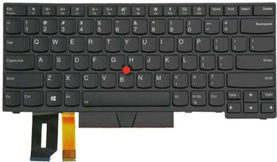 Lenovo Лаптоп Клавиатура за ThinkPad T480s със Задно Осветяване в Черен Цвят 1YP371