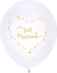 Set of 8 Balloons Gold Marriage 23cm