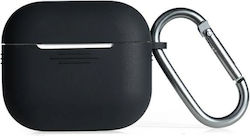Beline Case Silicone with Hook in Black color for Apple AirPods 3