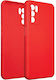 Beline Umschlag Rückseite Silikon Rot (Oppo A16s)
