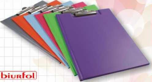 Biurfol Clipboard with Clip for Paper A4 Black 1pcs
