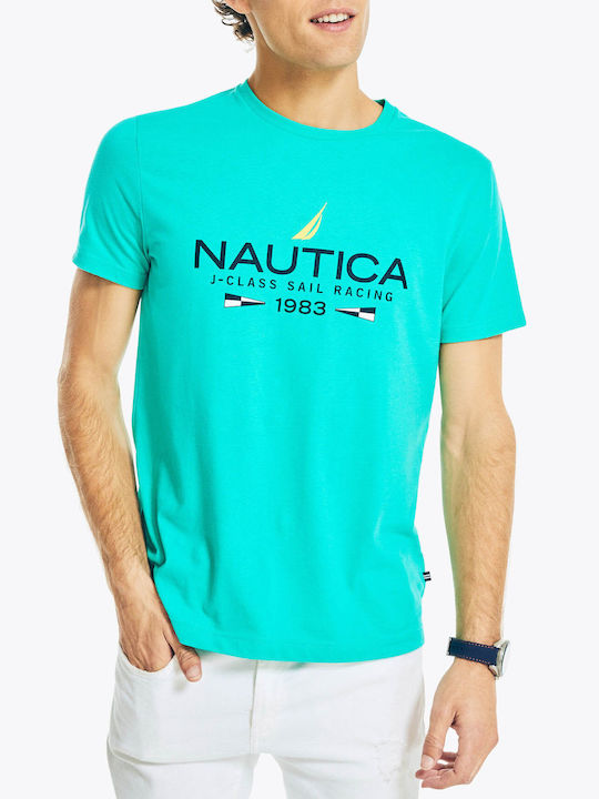 Nautica Herren Kurzarmshirt Blau