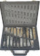 Silver Star Set of 160 Diamond Drills with Cylindrical Shank for Wood, Masonry and Metal