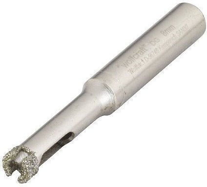Wolfcraft Diamantbohrer für Glas/Fliesen 6mm / 35mm / 10mm
