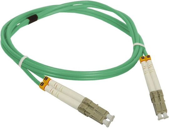 A-LAN Optical Fiber Cable LC-LC 5m Turquoise