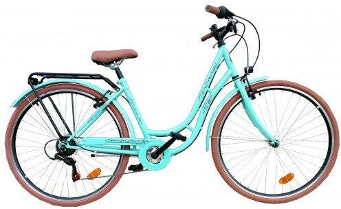 Energy Retro 28" Green Bike City with 6 Speeds