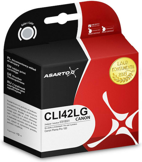 Asarto Συμβατό Μελάνι Εκτυπωτή InkJet Canon CLI42LG Γκρι 1τμχ