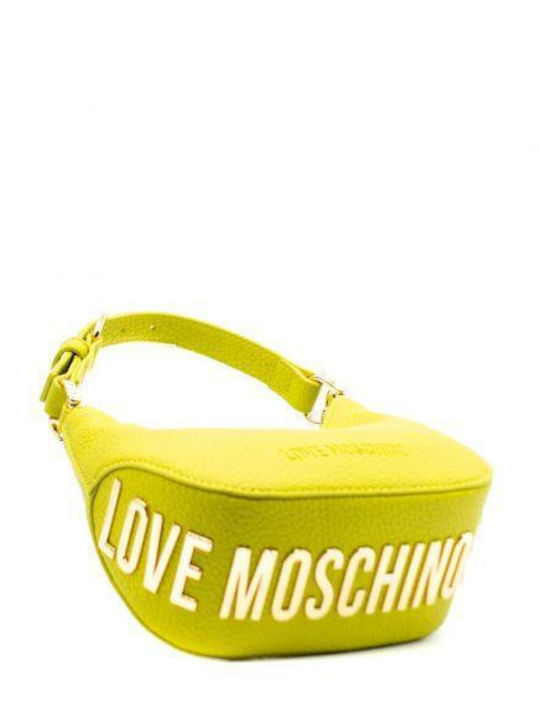 Moschino Δερμάτινη Γυναικεία Τσάντα Ώμου Πράσινη