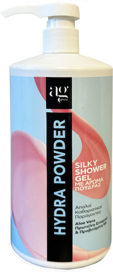 Ag Pharm Hydra Powder Αφρόλουτρο σε Gel με Aloe Vera & Άρωμα Πούδρα 1000ml