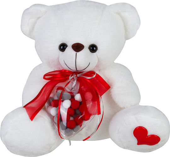Much toys & gifts Λούτρινο Αρκουδάκι Καρδιά Αγίου Βαλεντίνου 40 εκ.